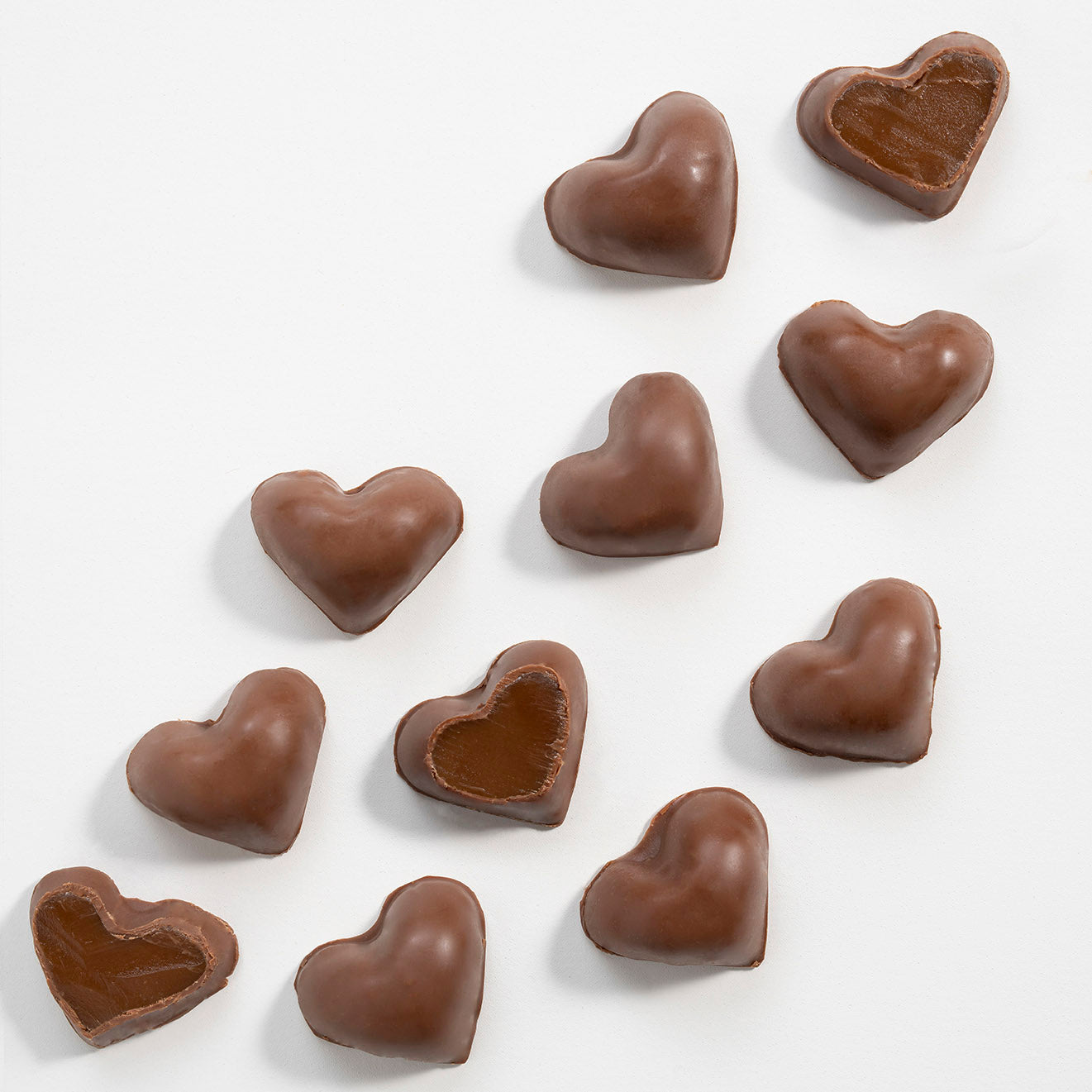 Chocolate dipped Salted Caramel Heart each
