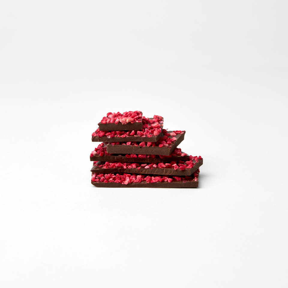 Dark Raspberry Bark 100g – New Farm Confectionery