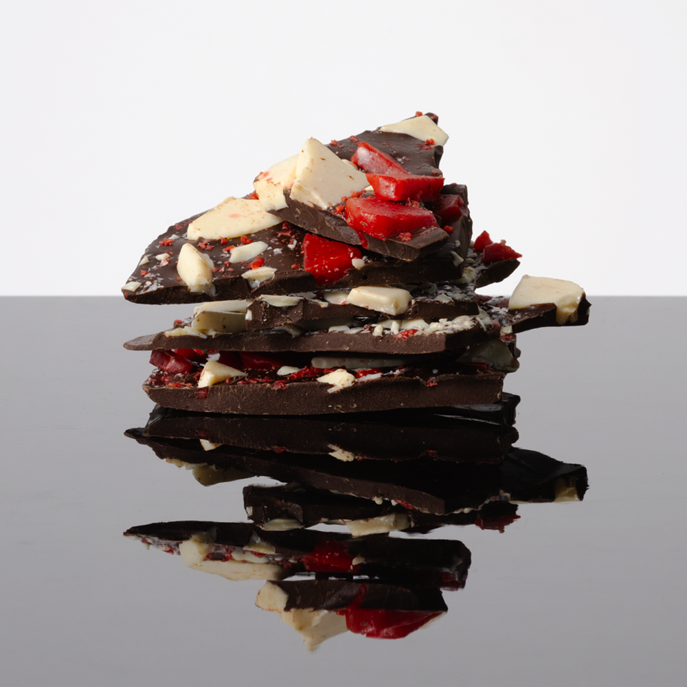 Dark Chocolate + Peppermint Brittle Bark 100g