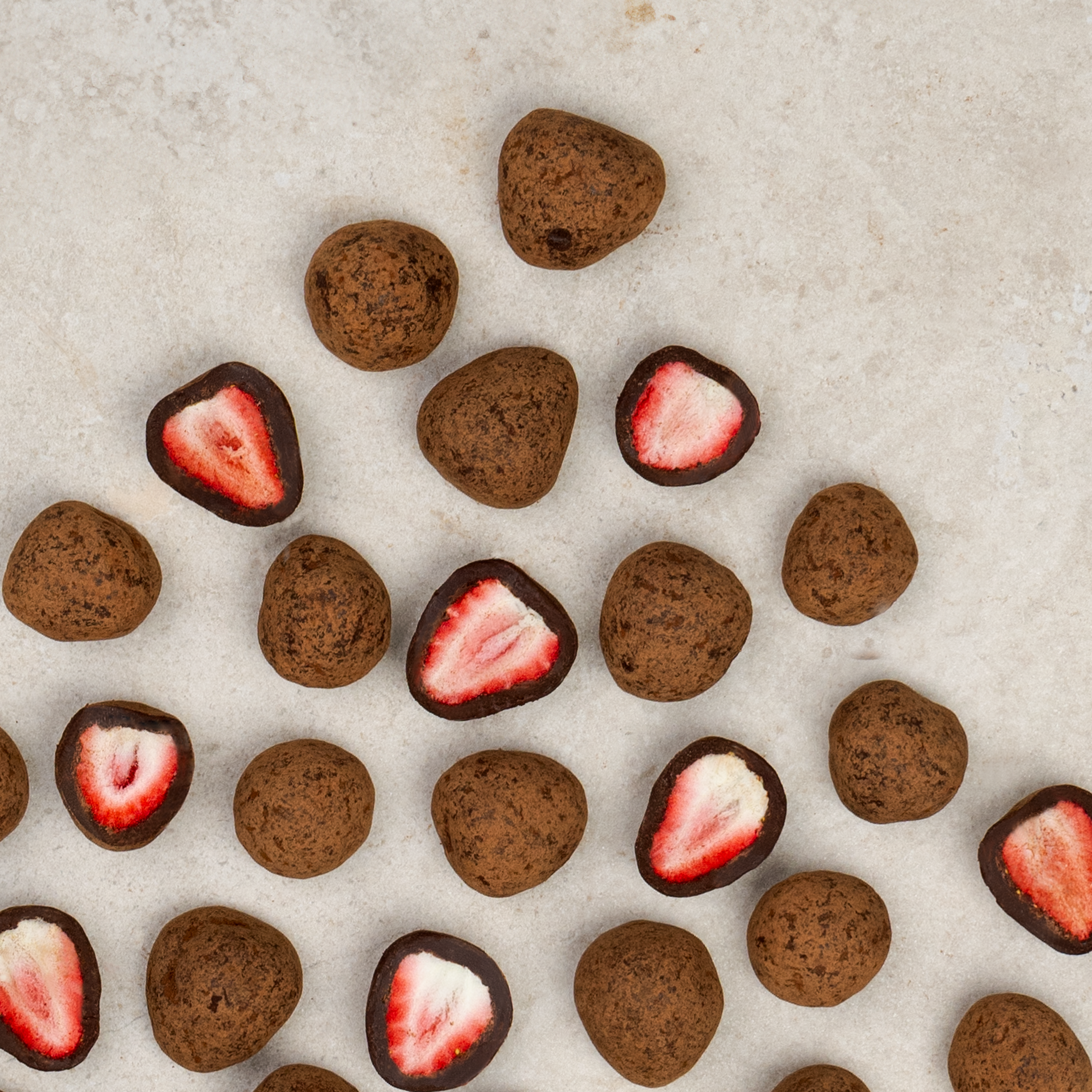 Dark Chocolate coated freeze dried Strawberries 150g